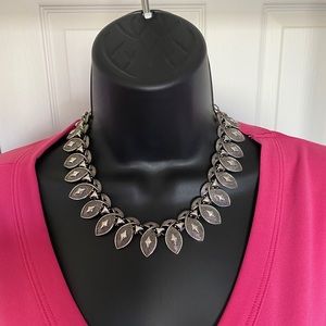 Vintage stainless steel, Art Deco style necklace